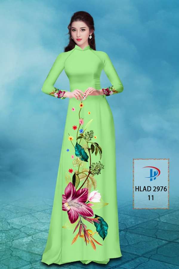 Vải Áo Dài Hoa In 3D AD HLAD2976 68